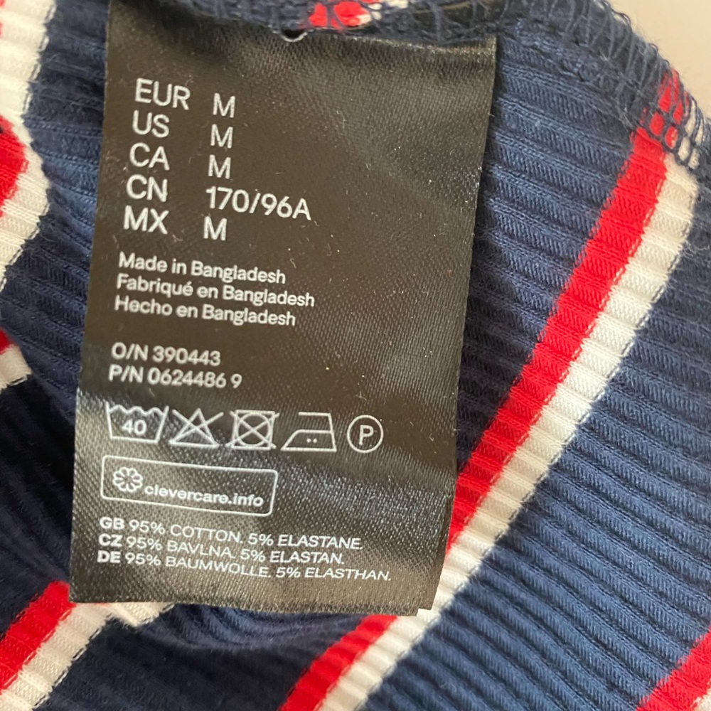NWT Divided Ribbed Striped Tee - Picture 3 of 4